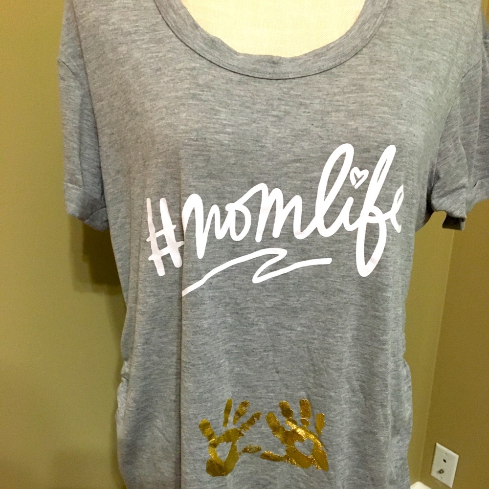 Mom life maternity shirt